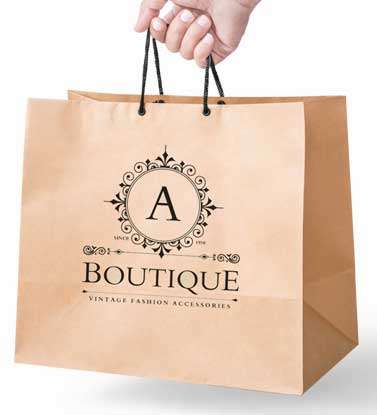 Imprinted Paper Trade Show Bags